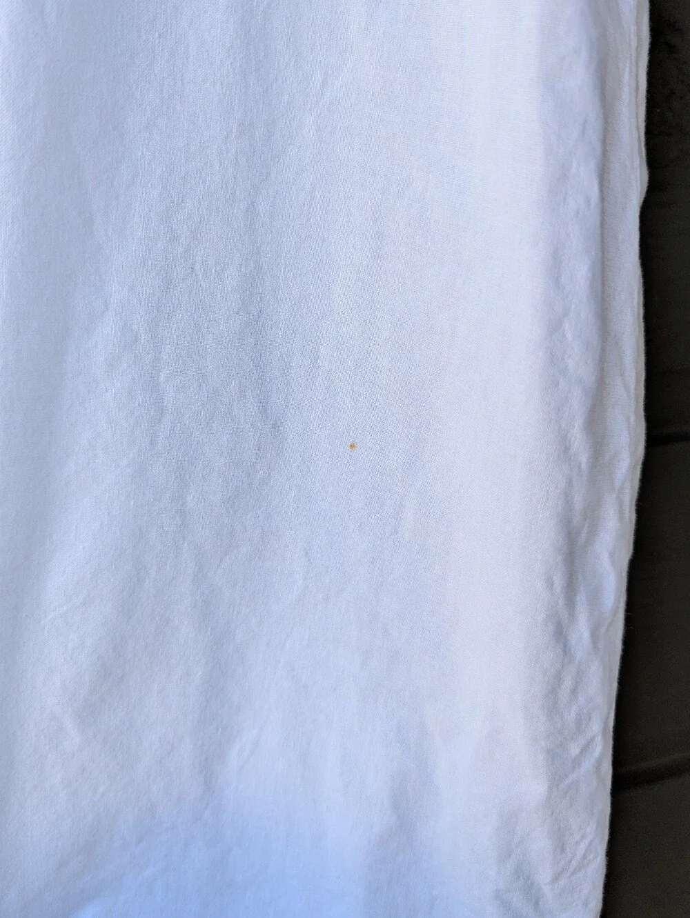 VTG 80s Cotton Knights Long Line White Button Front Nightgown Pockets Small